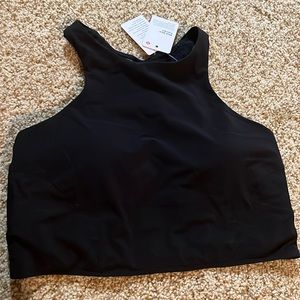 Lululemon black mesh back train bra